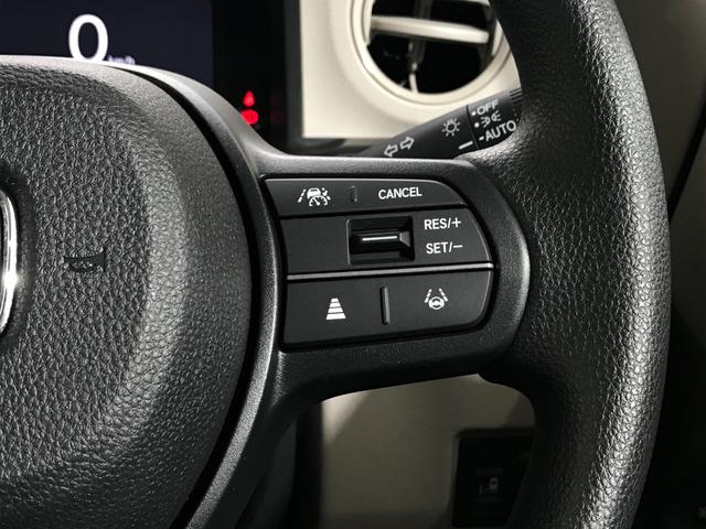 Ｎ－ＢＯＸ ベースグレード　軽自動車　届出済未使用車　衝突被害軽減ブレーキ　アダプティブクルーズコントロール　アイドリングストップシステム　両側スライド片側電動ドア　バックカメラ　スマートキー　シートヒーター　フルフラットシート（48枚目）