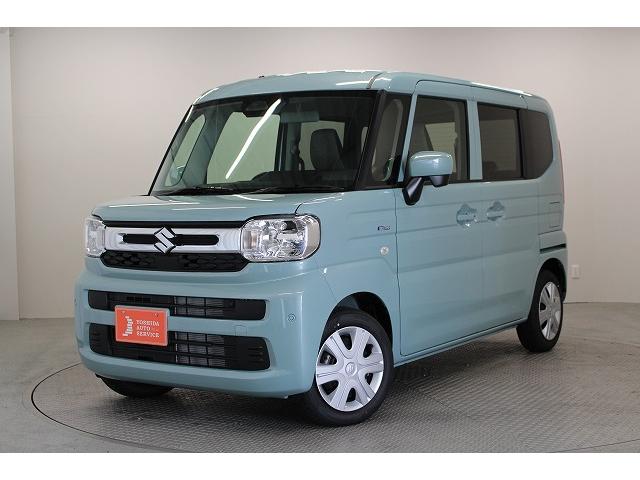 スペーシア ハイブリッドＧ　軽自動車　届出済未使用車　衝突被害軽減ブレーキ　ＡＢＳ　エアコン　エアバッグ　パワステ　パワーウィンドウ　アイドリングストップ　スマートキー（6枚目）