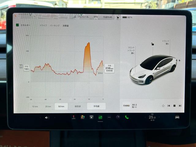 モデル３ スタンダードレンジプラス　オートパイロット／ヒートポンプ／カードキー／アラウンドビュー／パノラマガラスルーフ／電動リアゲート／ブラックレザーシート／ワイヤレス充電／前席シートヒーター／Ｂｌｕｅｔｏｏｔｈ／ＵＳＢーＣ（51枚目）