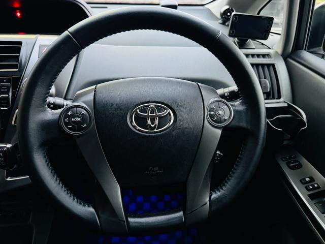 プリウスアルファ Ｓ　チューン　ブラック　モデリスタエアロ・ＷＯＲＫ１９ＡＷ・ガナドール４本出マフラー・車高調・社外テール・社外９インチナビ・バックカメラ・ＥＴＣ・クルコン・ＣＤ／ＤＶＤ／ＢＴ・ＬＥＤヘッドライト・社外レーダー・保証付き（5枚目）