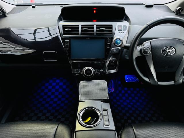 プリウスアルファ Ｓ　チューン　ブラック　モデリスタエアロ・ＷＯＲＫ１９ＡＷ・ガナドール４本出マフラー・車高調・社外テール・社外９インチナビ・バックカメラ・ＥＴＣ・クルコン・ＣＤ／ＤＶＤ／ＢＴ・ＬＥＤヘッドライト・社外レーダー・保証付き（33枚目）