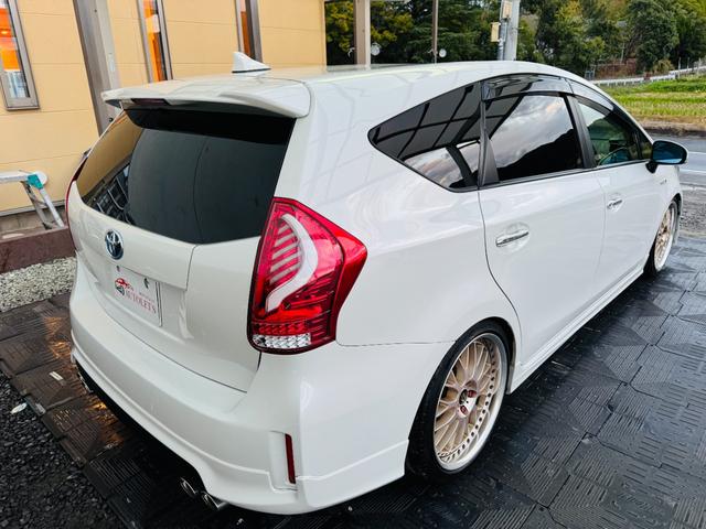 プリウスアルファ Ｓ　チューン　ブラック　モデリスタエアロ・ＷＯＲＫ１９ＡＷ・ガナドール４本出マフラー・車高調・社外テール・社外９インチナビ・バックカメラ・ＥＴＣ・クルコン・ＣＤ／ＤＶＤ／ＢＴ・ＬＥＤヘッドライト・社外レーダー・保証付き（45枚目）