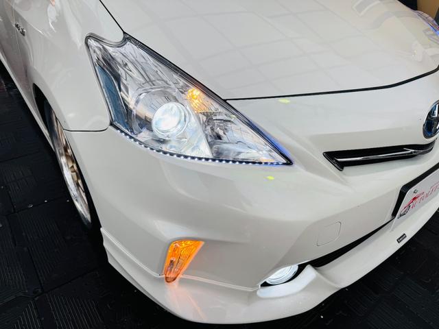 プリウスアルファ Ｓ　チューン　ブラック　モデリスタエアロ・ＷＯＲＫ１９ＡＷ・ガナドール４本出マフラー・車高調・社外テール・社外９インチナビ・バックカメラ・ＥＴＣ・クルコン・ＣＤ／ＤＶＤ／ＢＴ・ＬＥＤヘッドライト・社外レーダー・保証付き（47枚目）