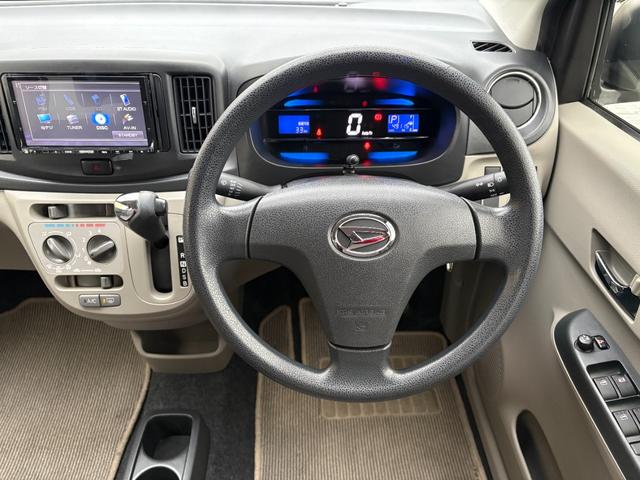 ミライース X SA 衝突軽減ブレーキ・外品ナビ・フルセグ・CD・DVD再生可・Bluetooth・バックカメラ・アイドリングストップ・キーレス・電格ミラー・純正アルミ14インチ・保証付(34枚目)