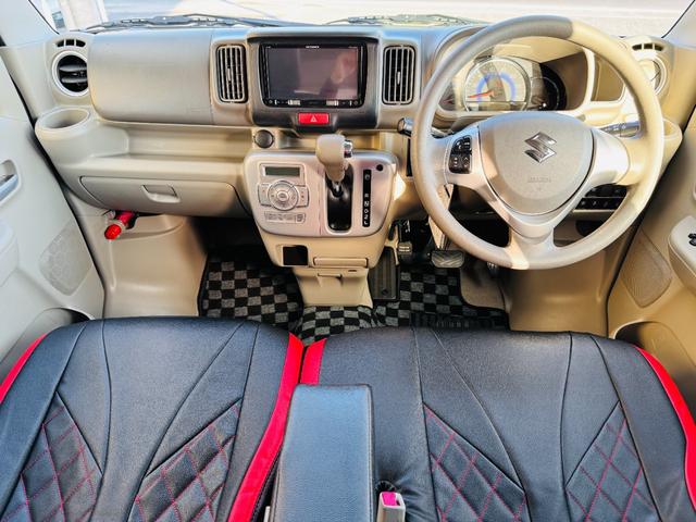 エブリイワゴン ＰＺターボスペシャル　衝突軽減ブレーキ・外品ナビ・フルセグ・ＣＤ・ＤＶＤ再生可・Ｂｌｕｅｔｏｏｔｈ・ＥＴＣ・バックカメラ・両側電動・レザー調シートカバー・ハイルーフ・ラゲージマット・ＨＩＤ・オートステップ・スマキー・保証付（4枚目）