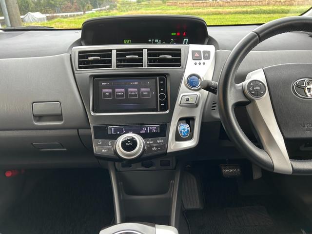 プリウスアルファ Gツーリングセレクション 純正ナビ・フルセグ・CD/DVD再生可・ステリモ・Bluetooth・バックカメラ・ETC・クルコン・ステリモ・前後クリアランスソナー・LEDヘッドライト・オートライト・フォグ・スマキー・保証付き(36枚目)