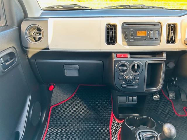 アルト Ｆ　５速ＭＴ・純正オーディオ・ＣＤ再生可・キーレス・ＥＴＣ・外品ＬＥＤライト・ＲＡＹＳ１５インチアルミ・Ｐｉｖｏｔタコメーター・メガネガーニッシュ・車検Ｒ９年９月・保証付（32枚目）