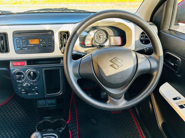 アルト Ｆ　５速ＭＴ・純正オーディオ・ＣＤ再生可・キーレス・ＥＴＣ・外品ＬＥＤライト・ＲＡＹＳ１５インチアルミ・Ｐｉｖｏｔタコメーター・メガネガーニッシュ・車検Ｒ９年９月・保証付（34枚目）