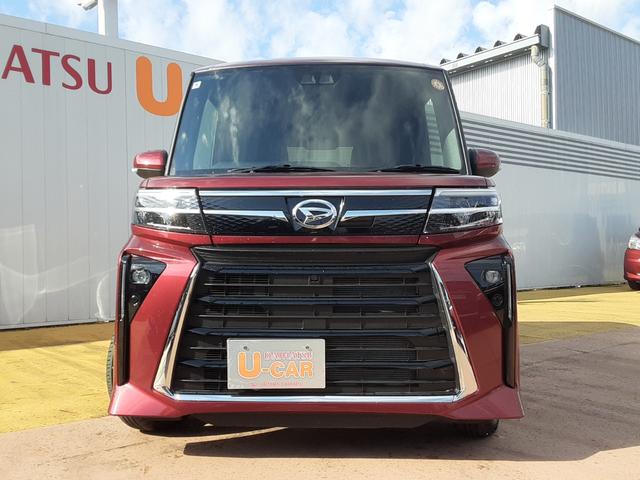 タント カスタムＸ　走行４９５１キロ　９インチディスプレイオーディオ　ワンオーナー　禁煙車　９インチスマホ連携ディスプレイオーディオ　バックカメラ　純正アルミホイール　キーフリー　パワーウィンドゥ　衝突回避支援ブレーキ機能　誤発信抑制制御機能（2枚目）