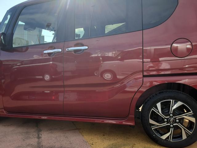 タント カスタムＸ　走行４９５１キロ　９インチディスプレイオーディオ　ワンオーナー　禁煙車　９インチスマホ連携ディスプレイオーディオ　バックカメラ　純正アルミホイール　キーフリー　パワーウィンドゥ　衝突回避支援ブレーキ機能　誤発信抑制制御機能（8枚目）