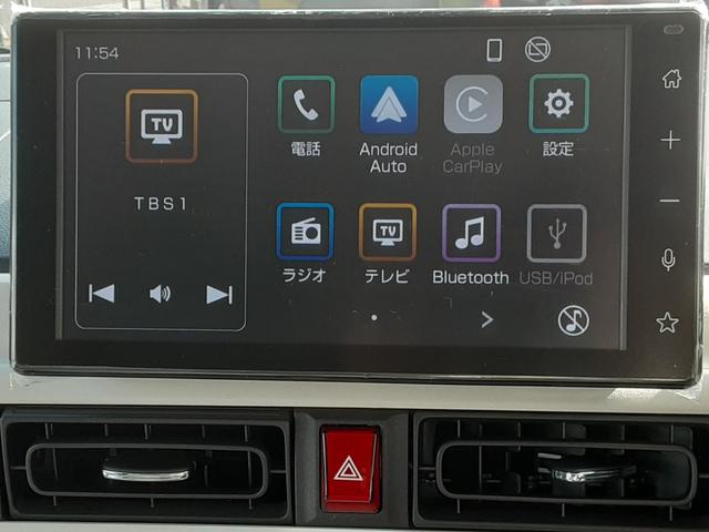 ムーヴキャンバス ストライプスG 9インチスマホ連携ディスプレイオーディオ ワンオーナー 禁煙車 両側パワースライドドア 運転席助手席シートヒーター 純正ホイールキャップ クリアランスソナー LEDヘッドライト LEDフォグランプ 衝突回避支援システム 誤発信抑制制御機能(3枚目)