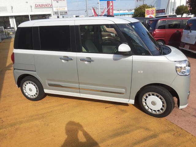 ムーヴキャンバス ストライプスG 9インチスマホ連携ディスプレイオーディオ ワンオーナー 禁煙車 両側パワースライドドア 運転席助手席シートヒーター 純正ホイールキャップ クリアランスソナー LEDヘッドライト LEDフォグランプ 衝突回避支援システム 誤発信抑制制御機能(20枚目)