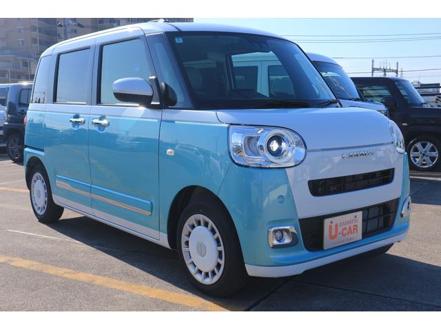 ムーヴキャンバス ストライプスＧターボ　当店使用サービスカーＵＰ車　左右パワースライドドア　左右シートヒーター　アダプティブクルーズコントロール　バックカメラ（2枚目）