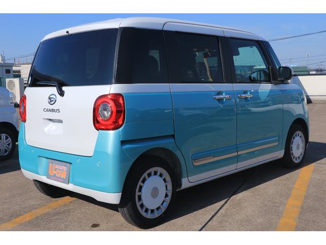 ムーヴキャンバス ストライプスＧターボ　当店使用サービスカーＵＰ車　左右パワースライドドア　左右シートヒーター　アダプティブクルーズコントロール　バックカメラ（3枚目）