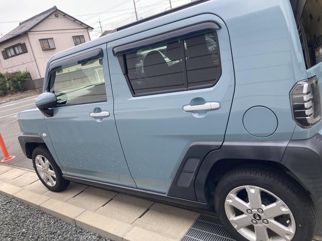 タフト Ｇ　１５インチアルミホイール　オートレベリング機能付フルＬＥＤヘッドランプ　ＬＥＤフォグランプ　本革巻ステアリングホイール　本革巻インパネセンターシフト　ＴＦＴカラーマルチインフォメーションディスプレイ（4枚目）