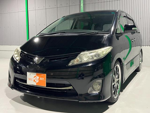 エスティマ ２．４アエラス　Ｇエディション　クルーズコントロール　両側パワースライドドア　後席シートオットマン　ナビゲーション　フルセグＴＶ　ブルートゥース　ＤＶＤ　バックカメラ　前後ドラレコ　ＥＴＣ　ＨＩＤ　プッシュスタート　スマートキー（4枚目）