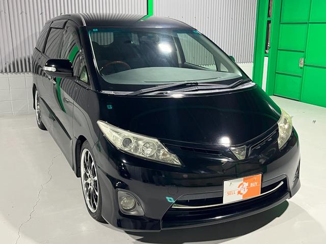 エスティマ ２．４アエラス　Ｇエディション　クルーズコントロール　両側パワースライドドア　後席シートオットマン　ナビゲーション　フルセグＴＶ　ブルートゥース　ＤＶＤ　バックカメラ　前後ドラレコ　ＥＴＣ　ＨＩＤ　プッシュスタート　スマートキー（8枚目）