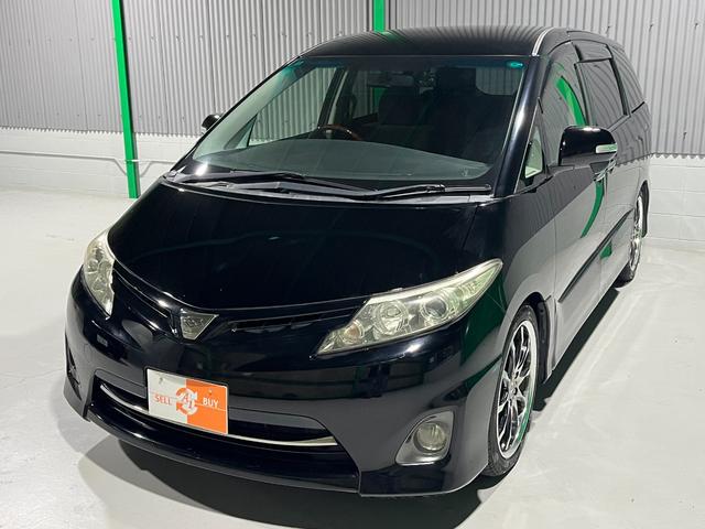 エスティマ ２．４アエラス　Ｇエディション　クルーズコントロール　両側パワースライドドア　後席シートオットマン　ナビゲーション　フルセグＴＶ　ブルートゥース　ＤＶＤ　バックカメラ　前後ドラレコ　ＥＴＣ　ＨＩＤ　プッシュスタート　スマートキー（10枚目）