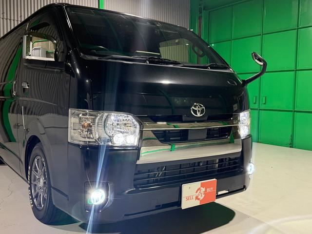 ハイエースバン スーパーＧＬ　ダークプライムＩＩ　ワンオーナー　ヒッチメンバー　両側パワースライドドア　アルパインフローティングナビゲーション　フリップダウンモニター　全周囲モニター　　ＥＴＣ　前後ドラレコ　純正デジタルインナーミラー　ローダウン（7枚目）