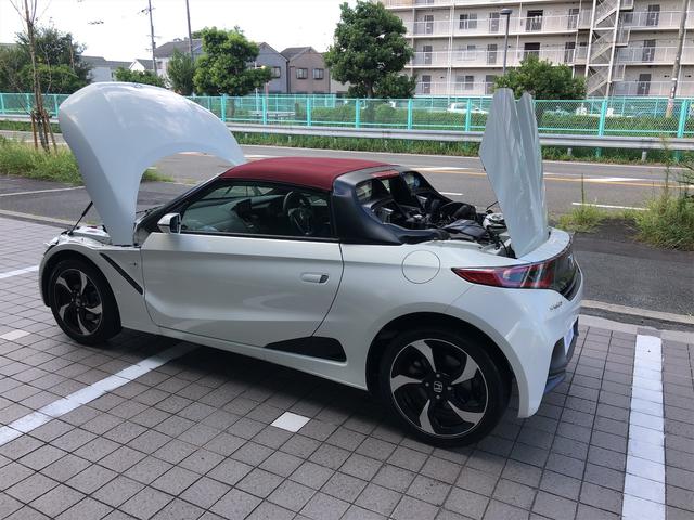 s660 ホンダ A 赤幌 パドルシフト ワンオーナー プッシュスタート センターディスプレイ クルーズコントロール レザー調シートカバー プッシュスタート 大阪府 A 赤幌 パドルシフト ワンオーナー プッシュスタート センターディスプレイ クルーズ