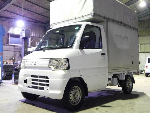 ミニキャブトラック Ｖタイプ　エアコン　パワステ　ＡＴ車　４ＷＤ　ＥＴＣ　パネルバン　幌　宅配仕様車　特装車　観音開き　配達仕様　ホロ　軽貨物（2枚目）