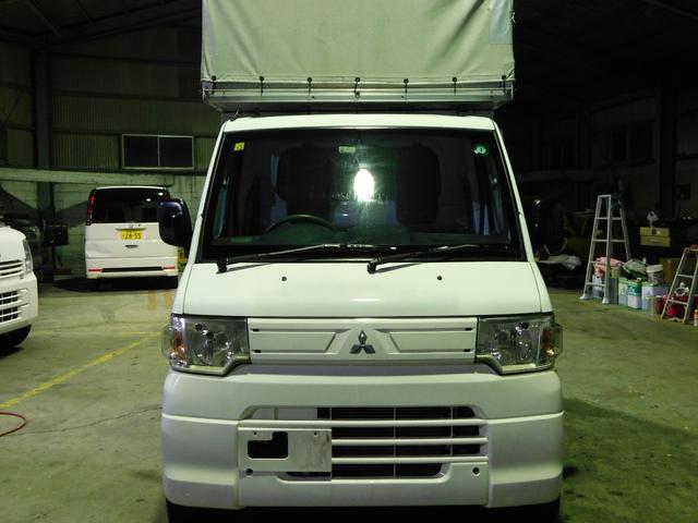 ミニキャブトラック Ｖタイプ　エアコン　パワステ　ＡＴ車　４ＷＤ　ＥＴＣ　パネルバン　幌　宅配仕様車　特装車　観音開き　配達仕様　ホロ　軽貨物（3枚目）
