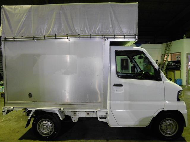 ミニキャブトラック Ｖタイプ　エアコン　パワステ　ＡＴ車　４ＷＤ　ＥＴＣ　パネルバン　幌　宅配仕様車　特装車　観音開き　配達仕様　ホロ　軽貨物（5枚目）