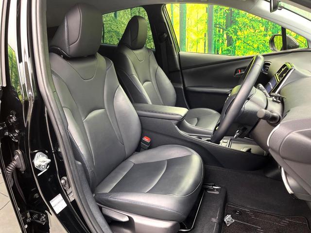 プリウス Sツーリングセレクション 禁煙車 セーフティセンス BIGX9型ナビ バックカメラ レーダークルーズコントロール シートヒーター ETC LEDヘッド オートライト 横滑り防止装置 純正17インチアルミ  スマートキー(8枚目)