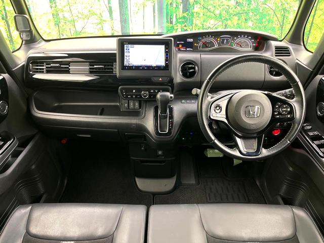N-BOXカスタム Lターボ 禁煙車 純正ナビ バックカメラ ターボ 両側電動スライドドア シートヒーター ホンダセンシング ETC パドルシフト オートライト オートエアコン 純正15インチアルミ LEDヘッド スマートキー(2枚目)