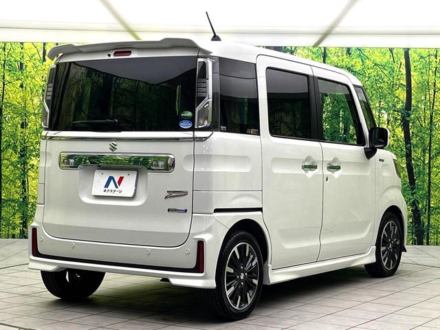 スペーシアカスタム ハイブリッドXSターボ 禁煙車 純正9型ナビ 全周囲カメラ 両側パワースライドドア コーナーセンサー LEDヘッドライト 純正15インチアルミ スマートキー 純正革巻きステアリング アイドリングストップ ドラレコ ETC(17枚目)