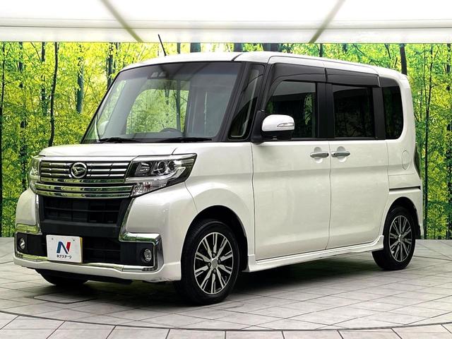 タント カスタムX トップエディションSAIII 禁煙車 SDナビ バックカメラ 電動スライドドア ETC ハーフレザーシート シートヒーター オートマティックハイビーム LEDヘッド アイドリングストップ 横滑り防止装置 スマートキー(58枚目)
