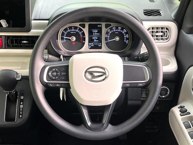 ムーヴキャンバス ストライプスＧ　届出済未使用車　両側電動ドア　衝突被害軽減システム　コーナーセンサー　スマートキー　ＬＥＤヘッドライト　オートハイビーム　車線逸脱警報　オートライト　電子パーキング　ＬＥＤフォグライト　オートエアコン（11枚目）