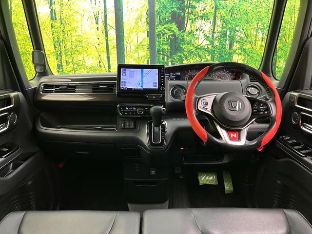 N-BOXカスタム G・Lターボホンダセンシング 純正8型ナビ バックカメラ 両側パワースライドドア ETC LEDヘッドライト スマートキー Bluetooth再生 フルセグTV 純正15インチアルミホイール オートエアコン ECONスイッチ(2枚目)