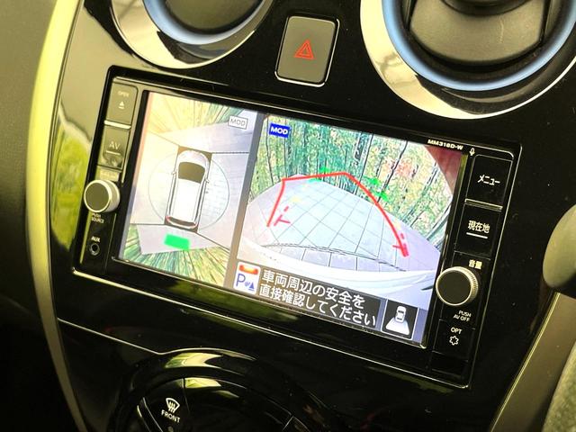 ノート ｅ－パワーオーテック　スポーツスペック　禁煙車　純正ナビ　アラウンドビューモニター　クルーズコントロール　オートエアコン　ＬＥＤヘッドライト　純正１６インチアルミ　純正革巻きステアリング　スマートキー　ＥＴＣ（5枚目）