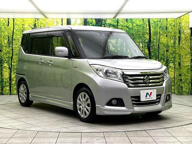 ソリオ ハイブリッドＭＺ　禁煙車　ナビ　バックカメラ　両側パワースライドドア　スズキセーフティー　レーダークルーズコントロール　ＨＩＤライト　フォグランプ　純正１５インチアルミホイール　プッシュスタート　後席シェード（16枚目）