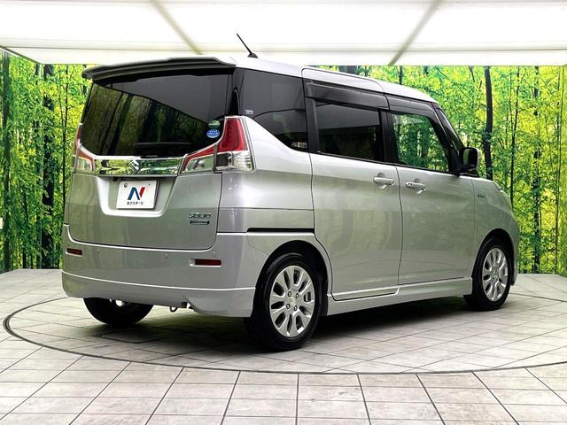 ソリオ ハイブリッドＭＺ　禁煙車　ナビ　バックカメラ　両側パワースライドドア　スズキセーフティー　レーダークルーズコントロール　ＨＩＤライト　フォグランプ　純正１５インチアルミホイール　プッシュスタート　後席シェード（17枚目）