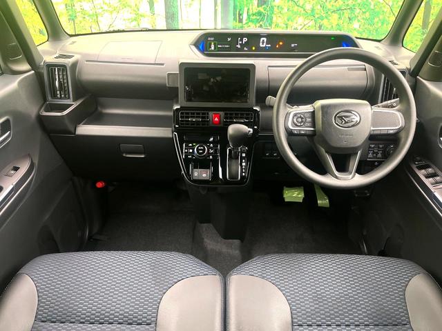 タント カスタムＸ　届出済未使用車　両側パワスラ　シートヒーターコーナーセンサー　スマートキー　ＬＥＤヘッド　純正１４インチアルミ　車線逸脱警報　オートライト　ハーフレザーシート　衝突被害軽減システム（2枚目）