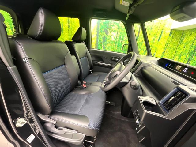 タント カスタムＸ　届出済未使用車　両側パワスラ　シートヒーターコーナーセンサー　スマートキー　ＬＥＤヘッド　純正１４インチアルミ　車線逸脱警報　オートライト　ハーフレザーシート　衝突被害軽減システム（8枚目）