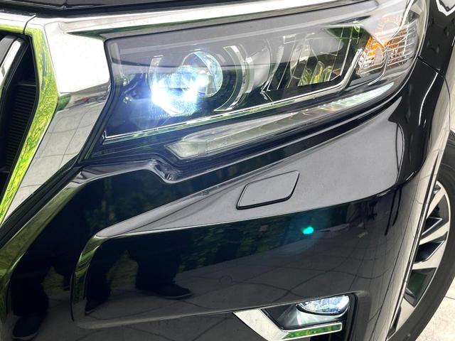 ランドクルーザープラド TX Lパッケージ 禁煙車 7人乗り 4WD 純正ナビ 全周囲カメラ パワーシート シートヒーター ウッドコンビステアリング LEDヘッドライト 純正19インチアルミ 黒革シート クルーズコントロール ETC(13枚目)