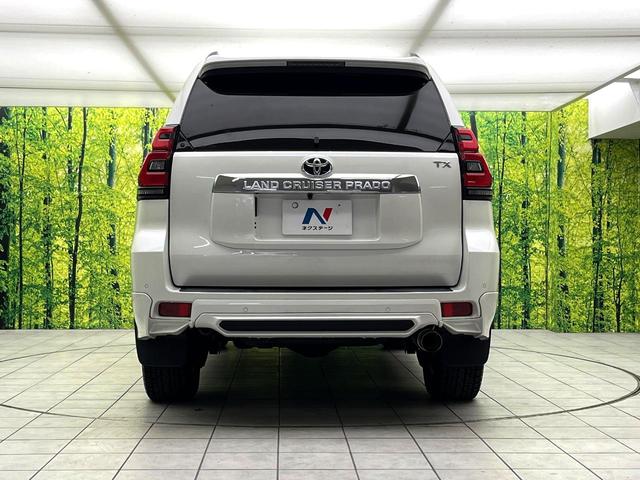 ランドクルーザープラド TX 4WD 7人乗り TRDエアロ 9インチナビ バックカメラ セーフティセンス 禁煙車 コーナーセンサー スマートキー LEDヘッドライト ルーフレール ビルトインETC 純正17インチアルミ(15枚目)