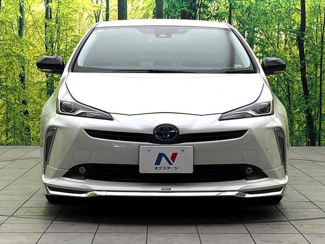 プリウス Ｓツーリングセレクション　禁煙車　セーフティセンス　モデリスタフルエアロ　純正９型ナビ　バックカメラ　シートヒーター　レーダークルーズコントロール　ＬＥＤヘッド　純正１７インチアルミ　黒革シート　ドライブレコーダー　ＥＴＣ（15枚目）