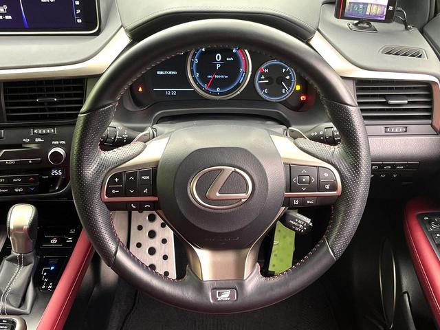 ＲＸ ＲＸ３００　Ｆスポーツ　禁煙車　メーカーナビ　全周囲カメラ　セーフティシステムプラス　シートベンチレーション　電動リアゲート　赤革レザーシート　２２インチアルミホイール　　スマートキー　ＬＥＤヘッド　ビルトインＥＴＣ（11枚目）