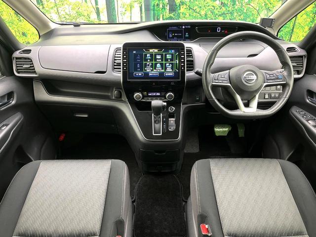 セレナ ハイウェイスターＶ　両側電動ドア　ＳＤナビ　後席モニター　全周囲カメラ　衝突被害軽減システム　禁煙車　ドラレコ　コーナーセンサー　スマートキー　ＬＥＤヘッド　ビルトインＥＴＣ　クルコン　純正１６インチアルミ（2枚目）