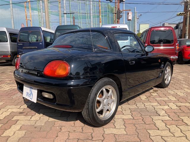 カプチーノ 　クロ全塗装済　５ＭＴ　エアコン　パワステ　パワーウインドウ　純正アルミホイール　ハードトップ（7枚目）
