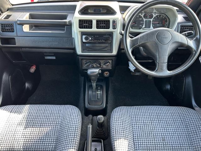 パジェロミニ V パワステ パワーウィンドウ 社外アルミホイール エアコン リフトアップ 社外マフラー インタークーラーターボ 全車輛車内清掃 全塗装グレー(22枚目)