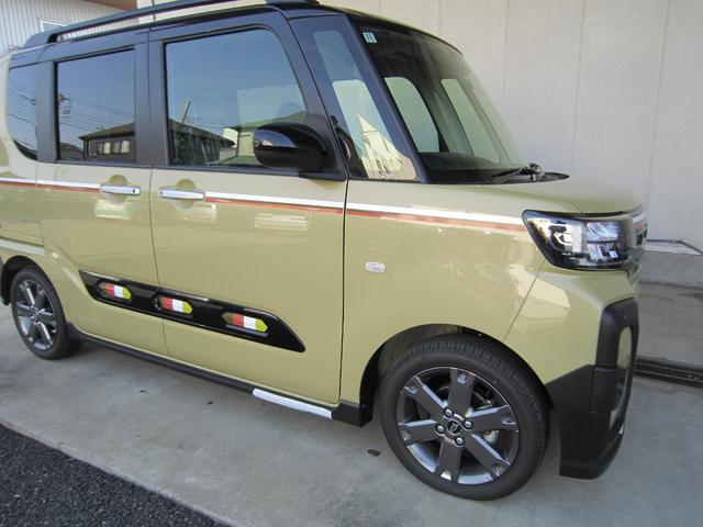 タント ファンクロスターボ ディスプレイオーディオ、USB、ETC、両側電動スライドドア、ターボ、サイドストライプ、アンダーガーニッシュ、ACC、アルミホイール、キーフリー、プッシュボタンスタート、新車保証継、シートヒーター(13枚目)