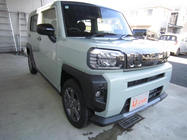 タフト Ｇターボ　ダーククロムベンチャー　ナビ　バックモニター　シートヒーター　スカイフィールトップ　キーフリー　プッシュボタンスタート　ＡＢＳ　電子パーキング　オートライト　ＬＥＤライト　走行少　距離無制限１年保証　電動格納式ドアミラー（5枚目）