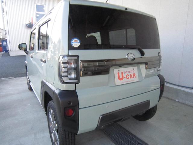 タフト Ｇターボ　ダーククロムベンチャー　ナビ　バックモニター　シートヒーター　スカイフィールトップ　キーフリー　プッシュボタンスタート　ＡＢＳ　電子パーキング　オートライト　ＬＥＤライト　走行少　距離無制限１年保証　電動格納式ドアミラー（6枚目）