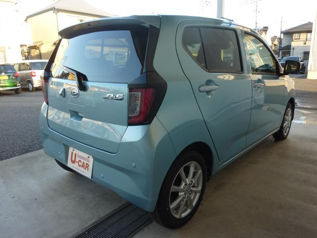ミライース Ｇ　ＳＡＩＩＩ　走行４６０キロ／１年保証距離無制限　オーディオレス　１年保証距離無制限　キーフリー　プッシュボタンスタート　電動格納式ドアミラー　オートエアコン　ＬＥＤライト　運転席助手席エアバック　コーナーセンサー　アルミホイール（9枚目）