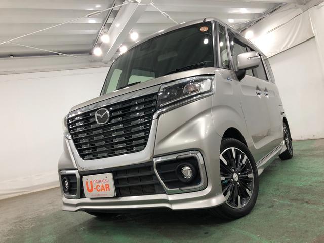 フレアワゴンカスタムスタイル ハイブリッドＸＳ　軽雹害／走行５７０１３キロ／フルセグナビ　１年保証距離無制限　走行距離５７０１３キロ　フルセグナビ　ブルートゥース　純正マット　ＬＥＤヘッドランプ　アイドリングストップ　両側電動スライドドア　電動格納式ドアミラー　プッシュスタート　キーフリー（7枚目）